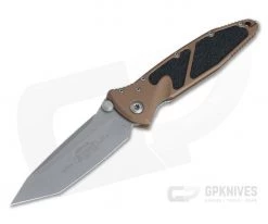 Microtech Socom Elite Tanto Manual Apocalyptic Plain 204P Tan Aluminum 161-10APTA