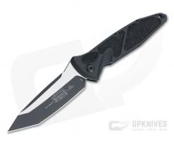 Microtech Socom Elite Auto Tanto Tactical Black Elmax Plain Edge Automatic Knife 161A-1T