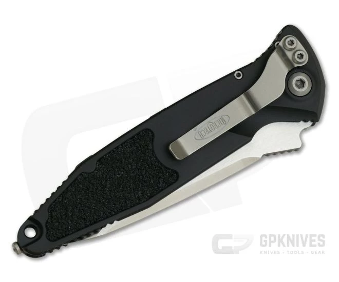 Microtech Socom Elite Tanto Black Automatic Satin Plain Edge 204P 161A-4 - Image 2