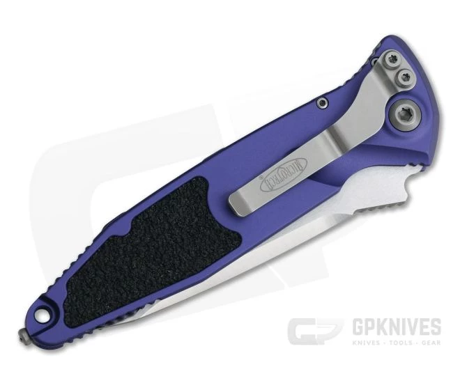 Microtech Socom Elite Tanto Purple Automatic Satin CTS-204P Plain Edge 161A-4PU - Image 2