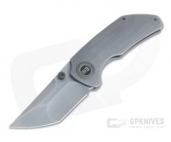 WE Knives Thug Christensen Gray Hand Rubbed 20CV Brushed Titanium Frame Lock Folder 2103B