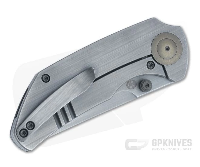 WE Knives Thug Christensen Gray Hand Rubbed 20CV Marble Carbon Fiber Frame Lock Folder 2103C - Image 2