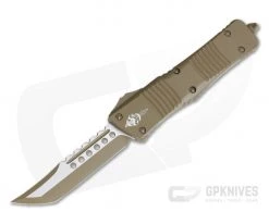 Microtech Combat Troodon Hellhound Signature Series Cerakote Dark Earth 219-1CDE