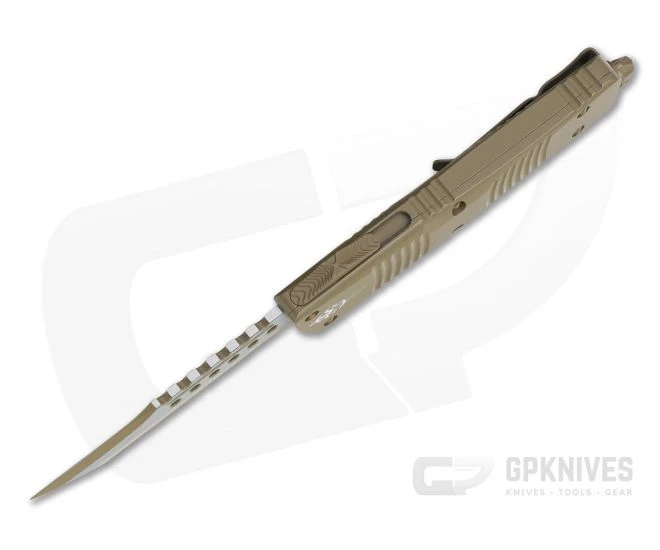 Microtech Combat Troodon Hellhound Signature Series Cerakote Dark Earth 219-1CDE - Image 3