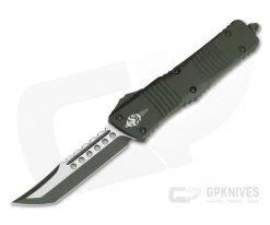 Microtech Combat Troodon Hellhound Signature Series Cerakote OD Green 219-1COD