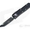 Microtech UTX-85 Tanto Black CTS-204P Plain Edge OTF Automatic Knife 233-1