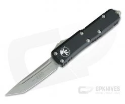 Microtech UTX-85 Tanto Apocalyptic CTS-204P Plain Edge Black OTF Automatic Knife 233-10AP