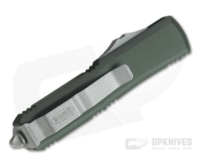 Microtech UTX-85 Tanto Apocalyptic M390 Plain Edge OD Green OTF Automatic Knife 233-10APOD - Image 2