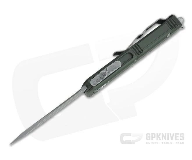 Microtech UTX-85 Tanto Apocalyptic M390 Plain Edge OD Green OTF Automatic Knife 233-10APOD - Image 3