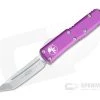 Microtech UTX-85 T/E Stonewashed M390 Violet Tanto OTF Automatic 233-10VI
