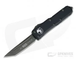 Microtech UTX-85 Tanto Black DLC Tactical CTS-204P Plain Edge DLC Hardware OTF Automatic Knife 233-1DLCT