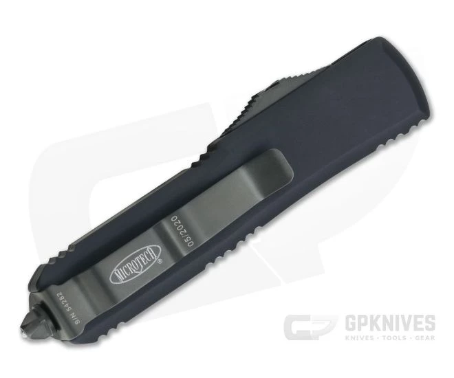 Microtech UTX-85 Tanto Black DLC M390 Plain Edge DLC Hardware OTF Automatic Knife 233-1DLCT - Image 3
