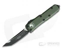 Microtech UTX-85 Tanto Black CTS-204P Plain Edge OTF Automatic Knife 233-1OD