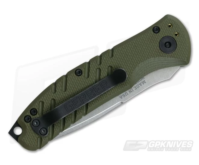 Gerber Propel Downrange OD Green Stonewash S30V Automatic Knife 30-001308N - Image 2
