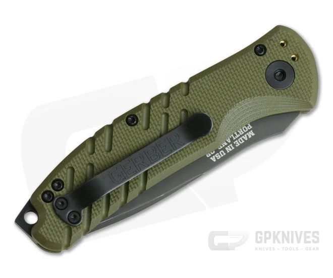 Gerber Propel Downrange OD Green Black Oxide S30V Automatic Knife 30-001317N - Image 2