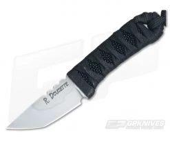 Randy Doucette Back Up Neck Knife Cord Wrap Black Ray Skin 1095 Hamon