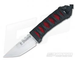 Randy Doucette Back Up Neck Knife Cord Wrap Red Ray Skin 1095 Hamon