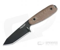 Bradford Guardian3.5 Tanto 3D Natural Micarta Black DLC M390