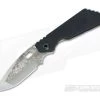 Mick Strider Custom SnG Nightmare Grind Drop Point Textured Flat Black Custom Graphic Titanium