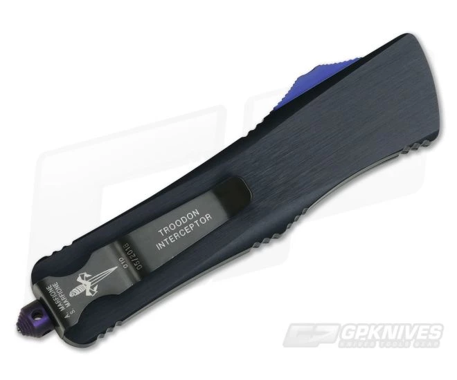 Marfione Custom Troodon Interceptor M390 Two-Tone Dark Matter Purple Haze Hardware #010 - Image 2