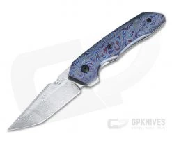 Chad Nell Custom Gent UDT Björkmans Twist Damasteel Kraken Black Timascus Flipper
