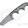 Alan Folts Custom Minimalist Tanto Neck Knife Tumbled CPM-154 Black & Gray G10