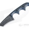 Alan Folts Custom Minimalist Tanto Neck Knife Black Washed CPM-154 Carbon Fiber & Blue G10 Hybrid