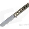 Brad Zinker Custom Miscreant Tanto 4.0 FLF Stonewashed S35VN Bronze Anodized Frame Lock Flipper 4300