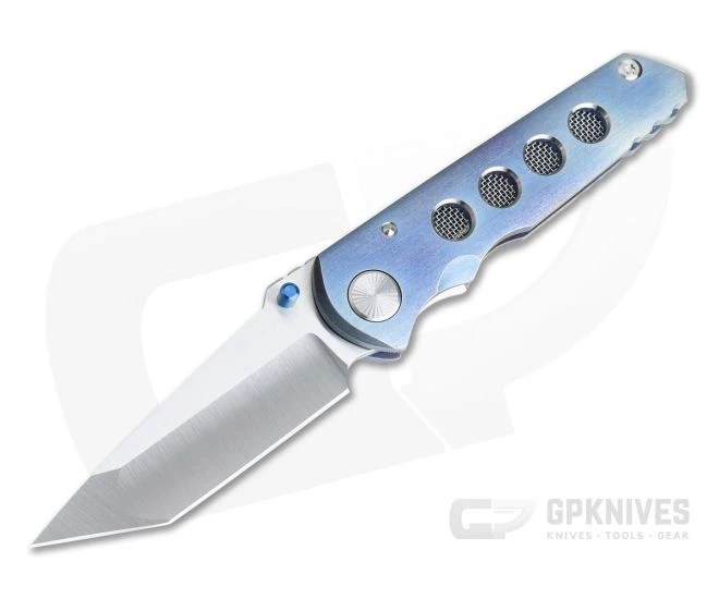 Sergey Rogovets TNT XR Tanto 20 Front Flipper Satin S45VN Titanium Frame Lock 4348