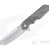 Attn2Detail Tanto Folder Satin 3V Oriental Milled Anodized Titanium Frame Lock Flipper 4461