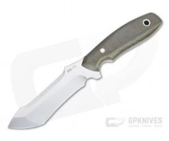 Mike Irie UC-2 Urban Carry Tanto Satin CPM-154 Green Canvas Micarta Fixed Blade 4511