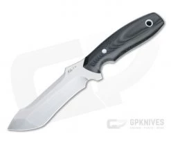 Mike Irie UC-2 Urban Carry Tanto Satin CPM-154 Black Linen Micarta Fixed Blade 4512