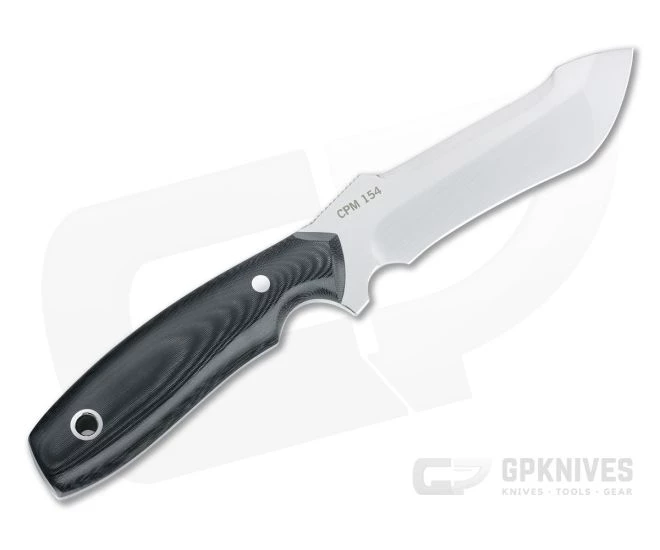 Mike Irie UC-2 Urban Carry Tanto Satin CPM-154 Black Linen Micarta Fixed Blade 4512 - Image 3