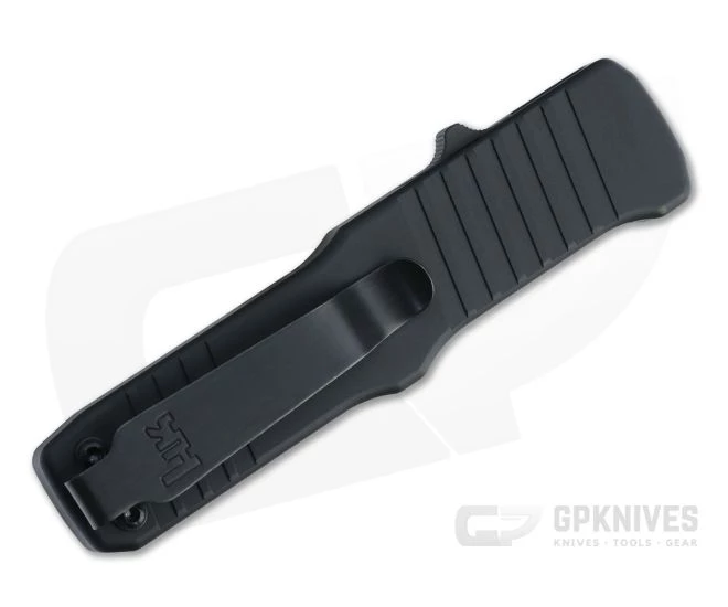HK Hadron Tanto Black PVD Serrated 154CM Aluminum OTF Automatic 54000 - Image 2