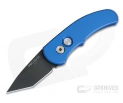 Protech Runt J4 Chisel Tanto Blue CA Legal Automatic DLC 154CM 5415-BLUE