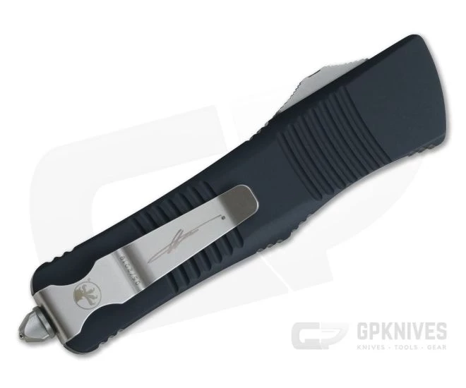 Microtech Troodon Hellhound Tanto Apocalyptic Signature Series Black 619-10AP - Image 2