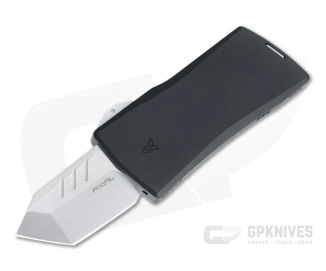 Axial Dart Tanto Stonewashed S35VN Black CA Legal OTF Automatic