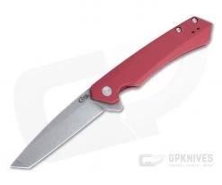 Case Kinzua Tanto S35VN Red Aluminum Frame Lock Flipper 64664