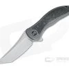 WE Knives 912CF-B Synergy2 Integral Shred Carbon Fiber Inlay M390 Compound Tanto Flipper