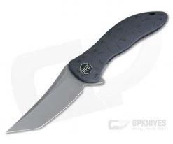 WE Knives 912D Synergy2 Integral Flamed Titanium Stonewashed M390 Compound Tanto Flipper