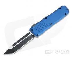 Guardian Tactical Recon-035 Blue Two-tone Black Serrated Elmax Tanto OTF Automatic 94222