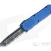 Guardian Tactical Recon-035 Blue Dark Stonewash Elmax Serrated Tanto D/A OTF Automatic 94622