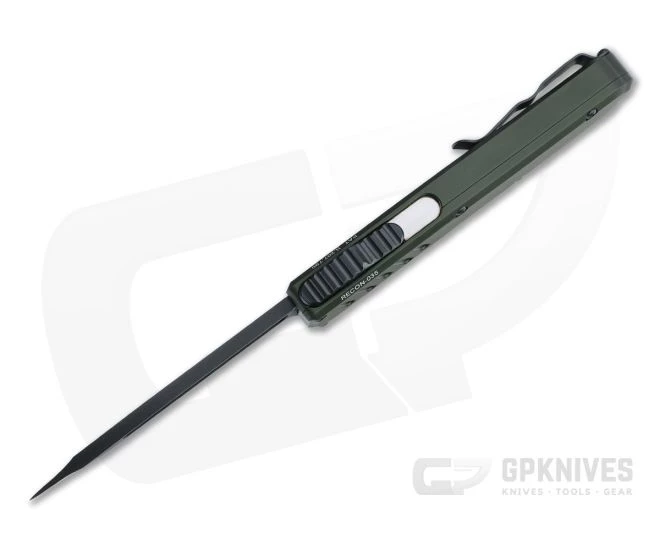 Guardian Tactical Recon-035 Black Part Serrated Elmax Tanto OD Green OTF Automatic 98122 - Image 3
