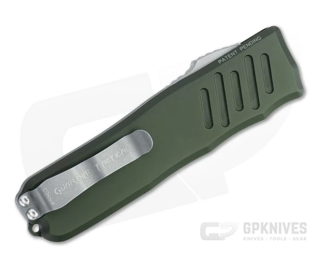 Guardian Tactical Recon-035 Stonewashed Elmax Tanto OD Green OTF Automatic 98521 - Image 2
