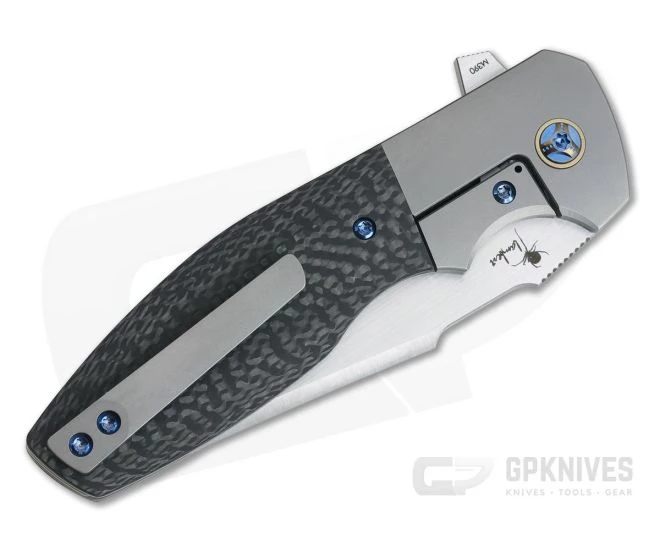 Reate Knives Augustus Kirby Lambert Design Carbon Fiber M390 Harpoon Tanto Flipper - Image 2