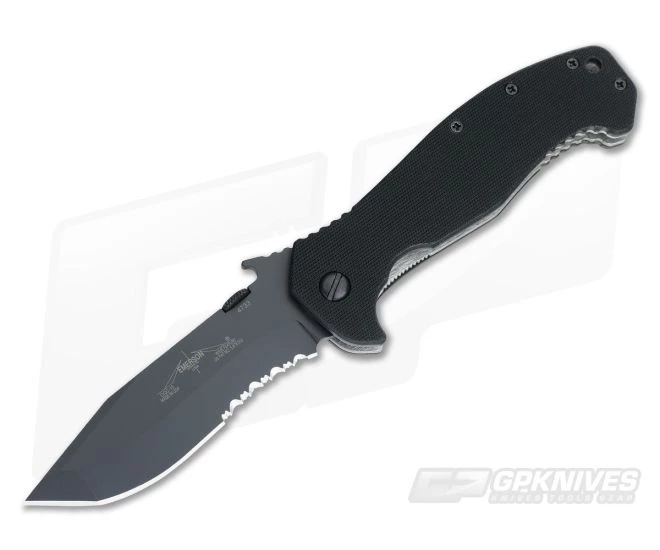 Emerson CQC-15 Black Serrated Standoffs