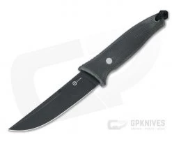 CIVIVI x Terzuola Tamashii Tanto Black Stonewashed D2 Dark Green Micarta Fixed Blade C19046-4