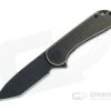 CIVIVI Elementum Tanto Black Brass Black Stonewashed D2 Liner Lock Flipper C907T-A