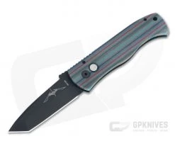 Protech Emerson CQC-7 DLC Tanto Lined Gray Crosscut G-carta Top Automatic Knife CQC7-M-01