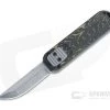 D Rocket Design/ARS Mini 007 Tanto Nitro-V Gold Carbon Fiber Top Slide OTF Automatic Knife 0029